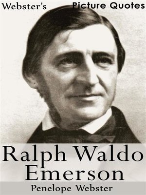 cover image of Webster's Ralph Waldo Emerson Picture Quotes